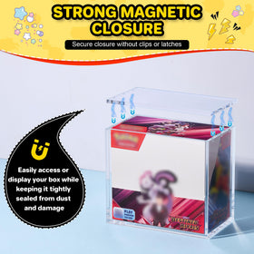 KISBOX PKMN booster box 5mm acrylic protection for durable storage
