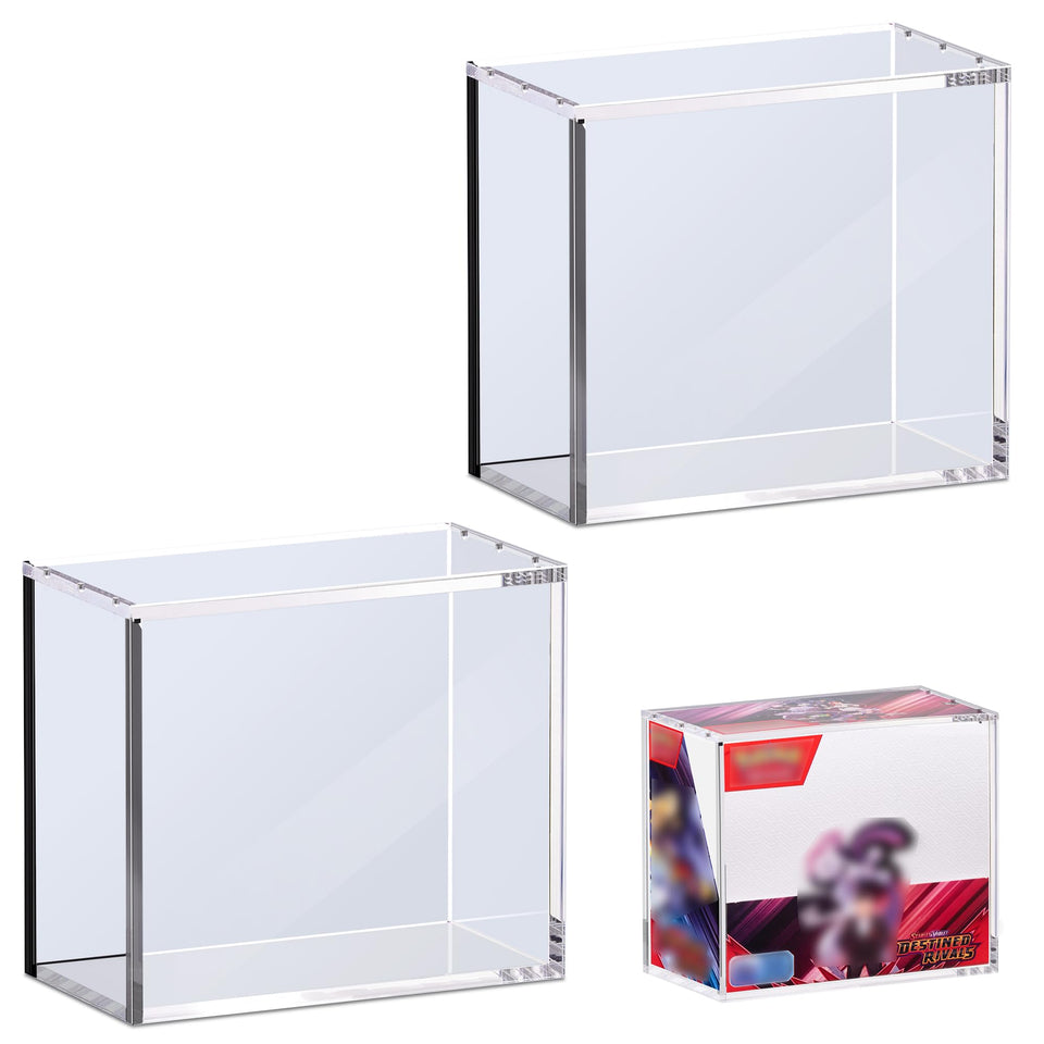 Kisbox PKMN booster box acrylic case with magnetic closure for easy access.