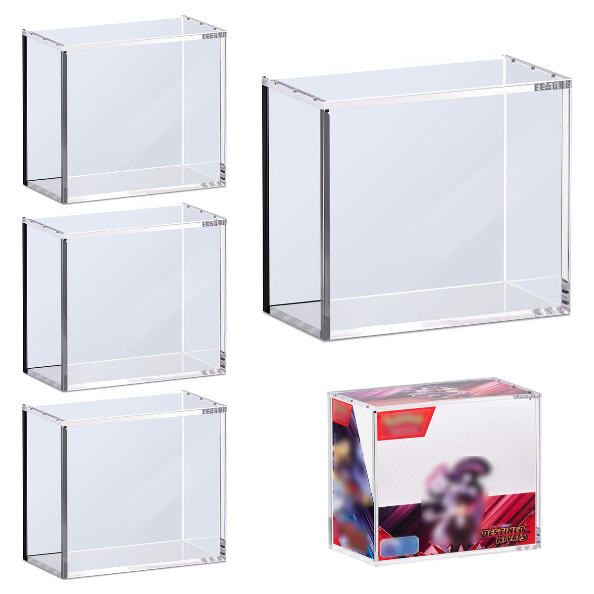 KISBOX PKMN booster box acrylic case front view for secure display
