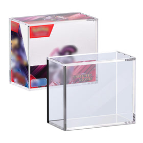 Kisbox PKMN booster box acrylic case with perfect fit protects sealed booster boxes.