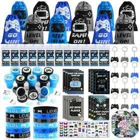 KISPATTI 126-pcs video game party favors set for a complete party pack.