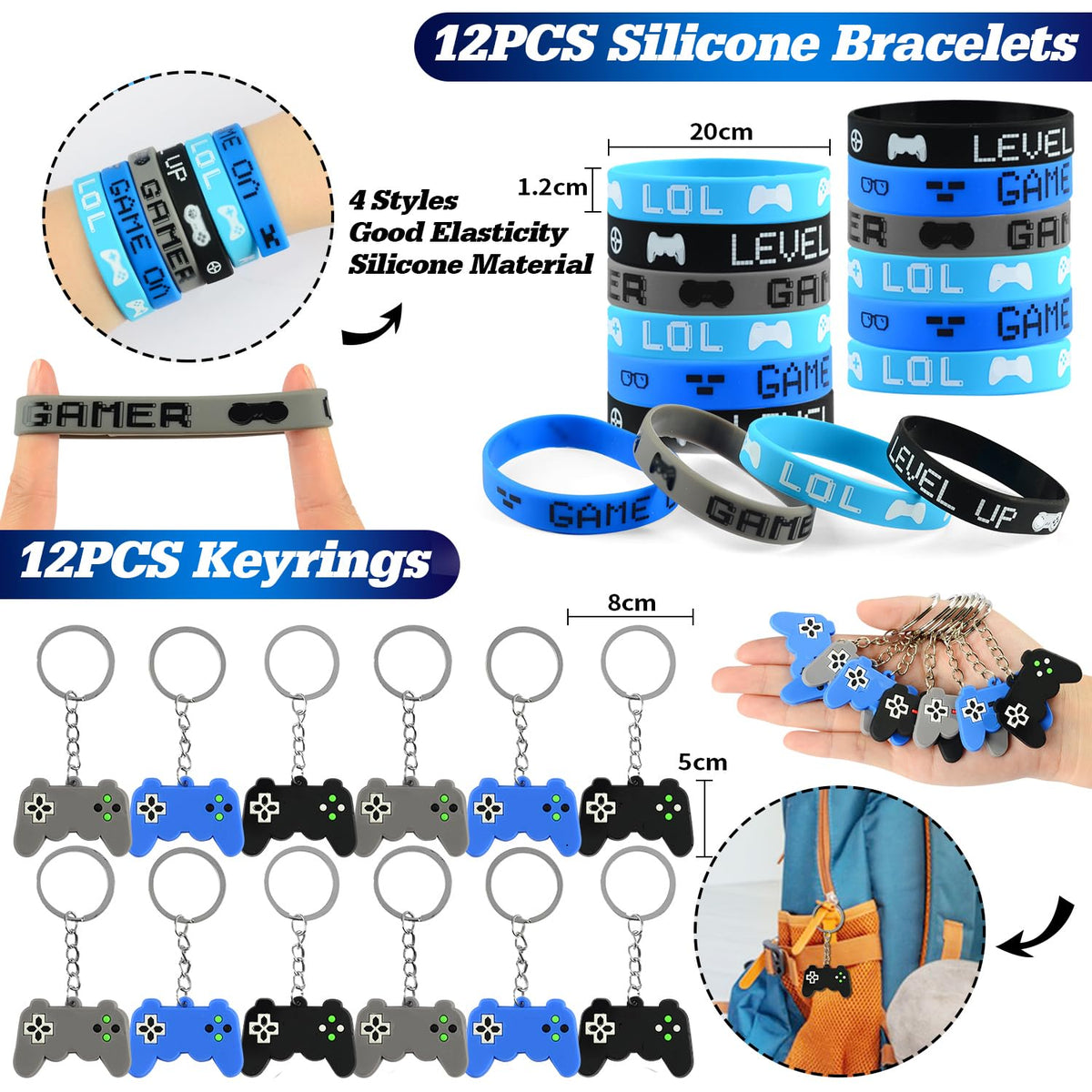 KISPATTI gamepad-pattern stampers ideal for interactive party activities.