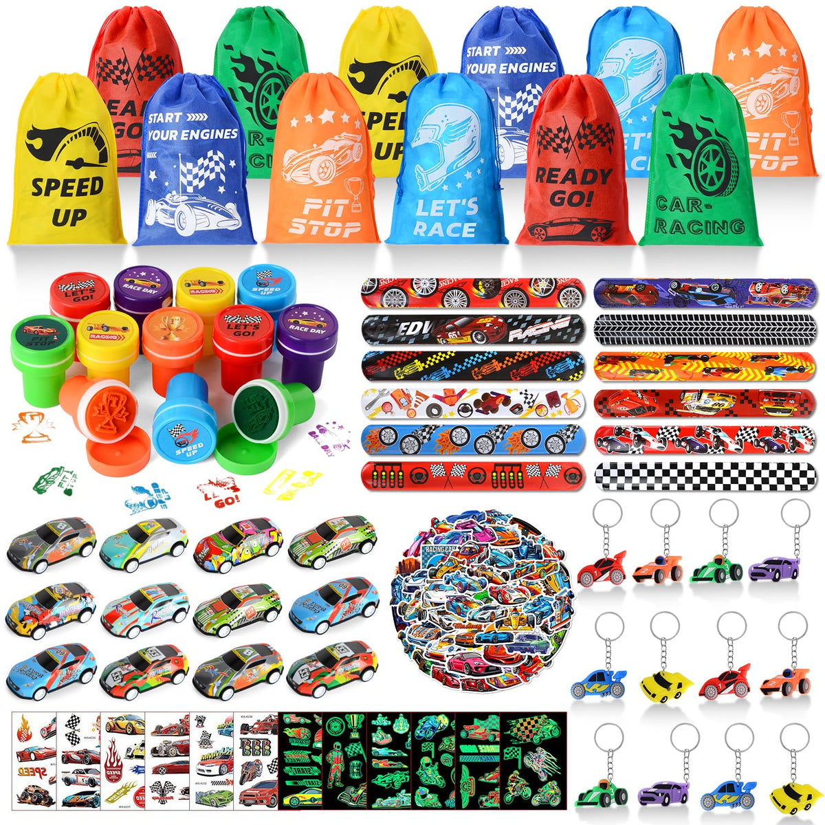 KISPATTI pull-back cars for quick, battery-free play at parties.