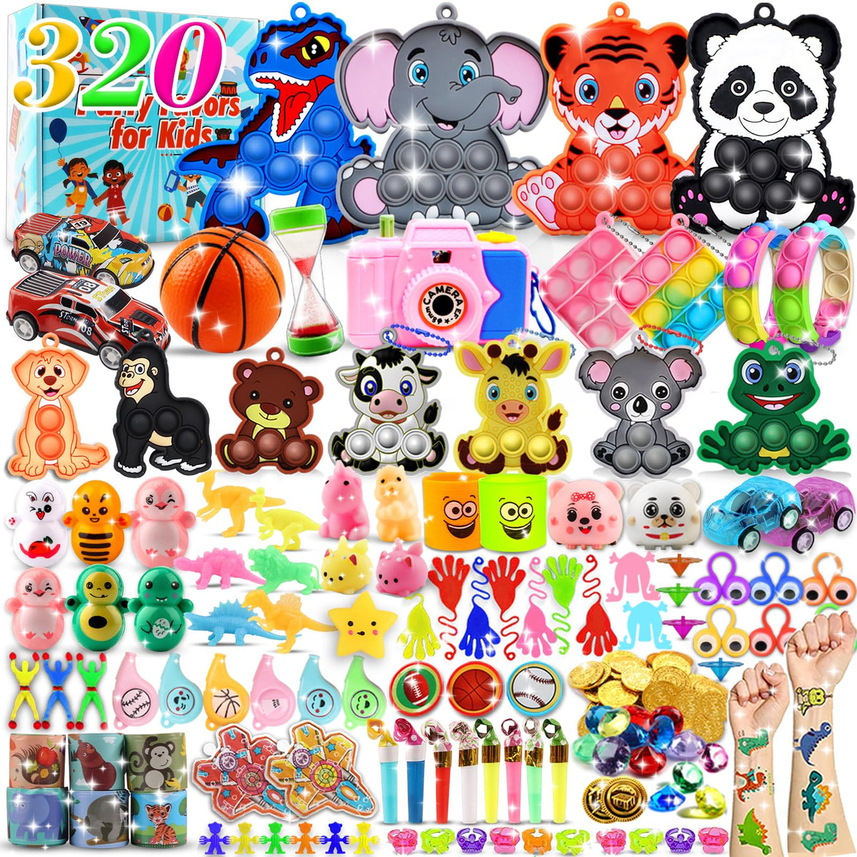 Kiss Monkey 320pcs fidget toys bulk with bright colors for engaging classroom play
