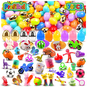 Kiss Monkey 70-pcs prefilled eggs with toys inside for Easter fun