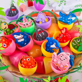 Kiss Monkey Easter eggs in a basket ready for gifting and fun.