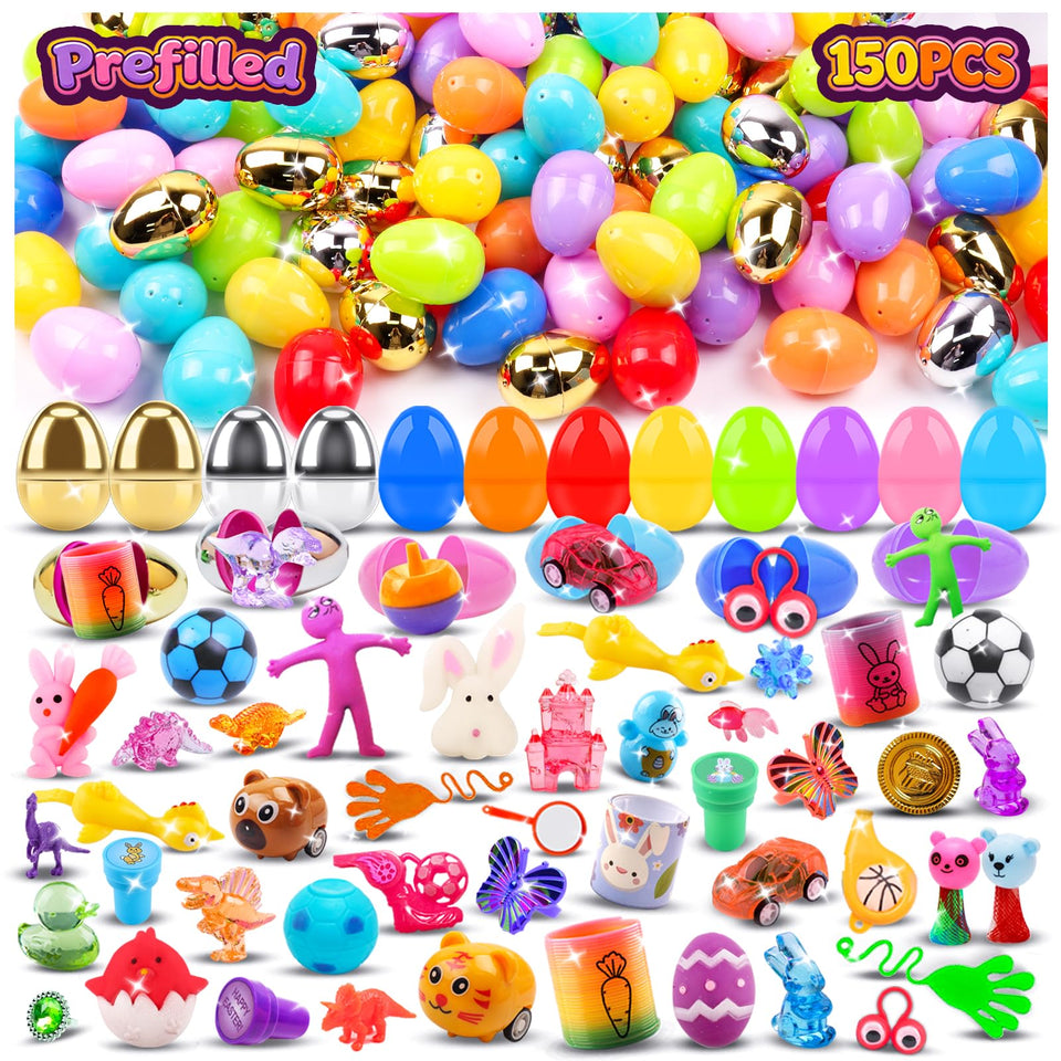 Kiss Monkey prefilled Easter eggs with toys inside, perfect for effortless Easter hunts.
