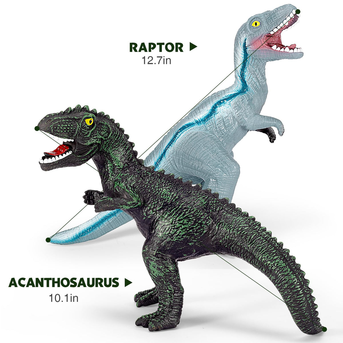 Kissdream Triceratops figure supports colorful dinosaur habitats during play.