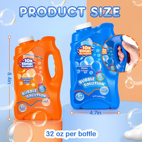 Kissdream bubble solution with handle cap for leak-free transport.