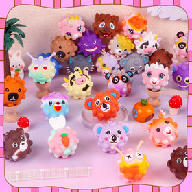 Close-up of KissFree Animal Pop Ball silicone material highlighting durability.