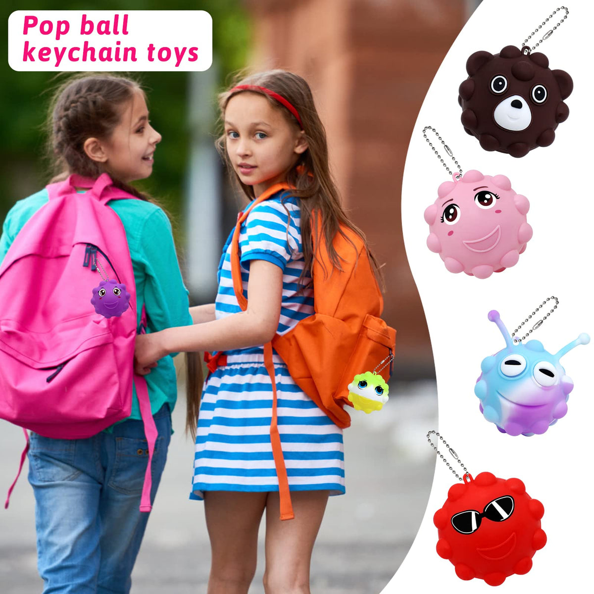 KissFree Animal Pop Ball silicone shell for safe play.