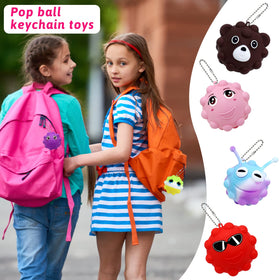 KissFree Animal Pop Ball silicone shell for safe play.