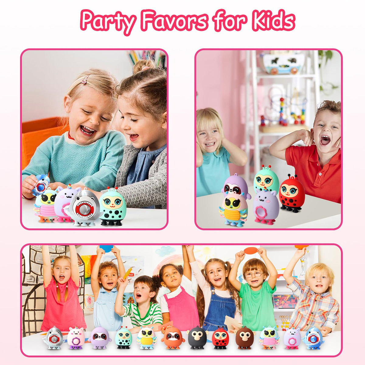 KissFree owl suction pop fidget toy promotes calm during travel or bedtime.