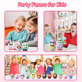 KissFree owl suction pop fidget toy promotes calm during travel or bedtime.