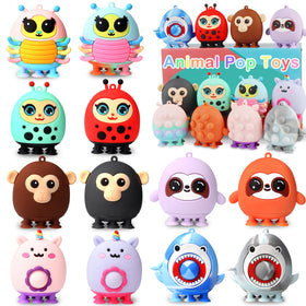 KissFree panda animal suction pop fidget toy for stress relief and on-the-go fun.