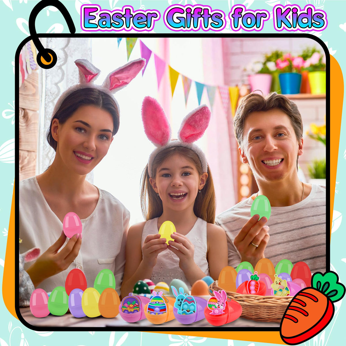 Each egg contains a playful toy for engaging, kid-friendly play.