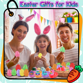Each egg contains a playful toy for engaging, kid-friendly play.