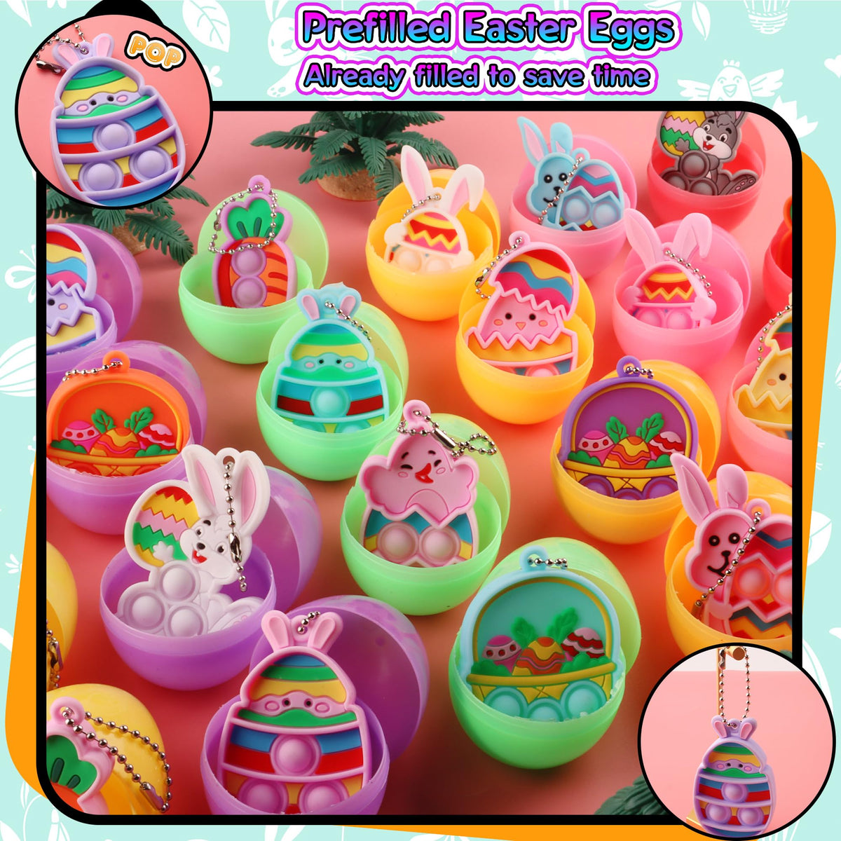 Vibrant eggs from KissFree brighten Easter baskets and celebrations.