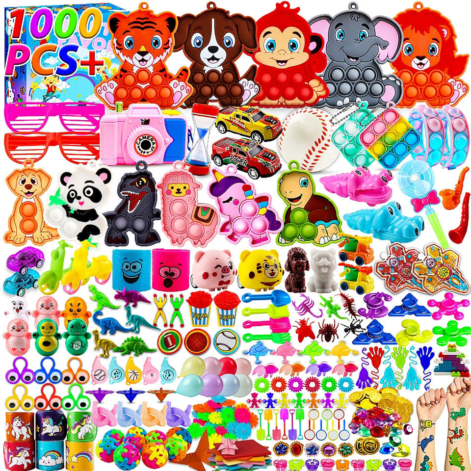 KissFuture 1000-pcs party favors box open for kids' party excitement and interactive play.