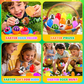 KissFuture eggs ready to hide and find during Easter hunts.