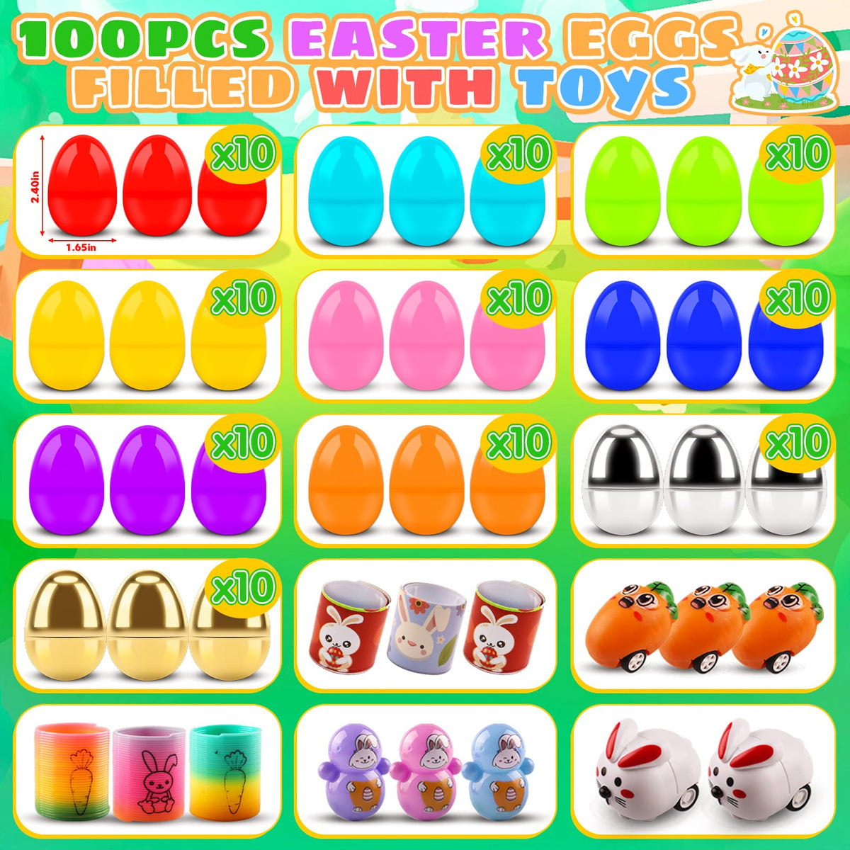 KissFuture durable plastic egg with snap closure for easy hiding.