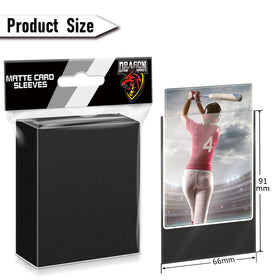 Privacy oriented matte finish on Kitoyz sleeves shields card details during display