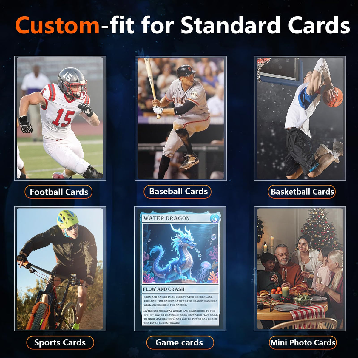 Kitoyz acid-free material protects cards from scratches and dust.