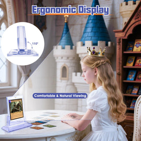 Kitoyz clear acrylic display preserves card art and visibility.