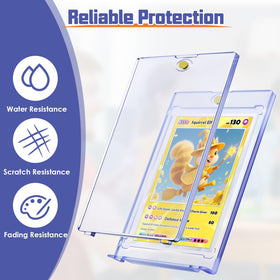 Kitoyz transparent dustproof holder keeps cards safe from dust.