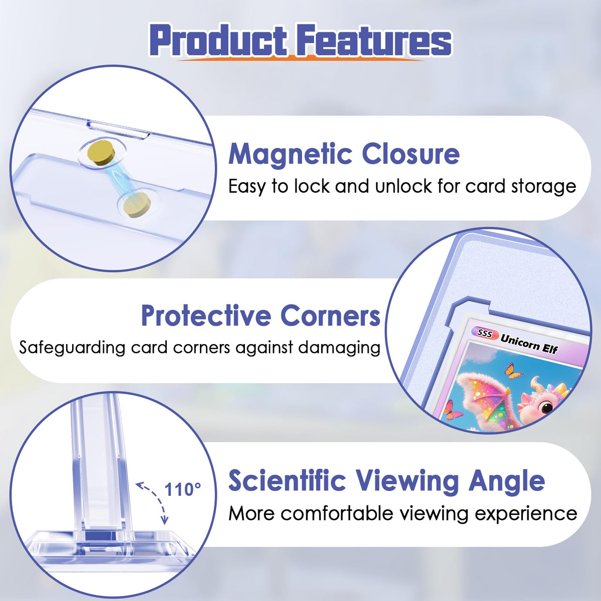 Kitoyz dustproof and waterproof magnetic case protects cards during storage.