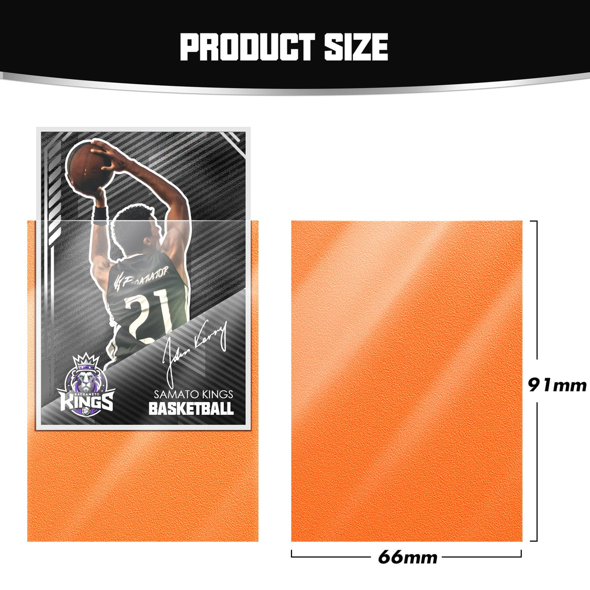 Kitoyz standard-size card sleeves fit MTG, TCG, and sports cards securely.