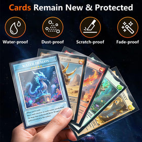 Kitoyz standard-size sleeves fit MTG, TCG, baseball and football cards securely.