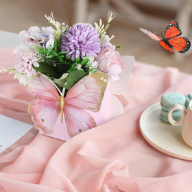 Kittmip artificial peony flowers add lush color to centerpieces