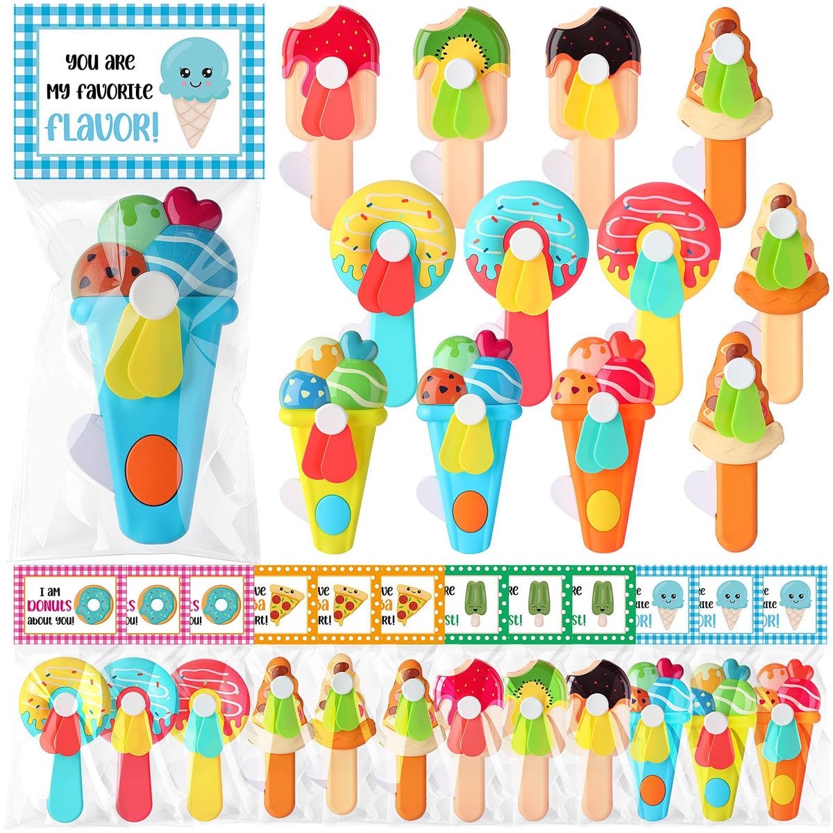Kittmip ice cream design fan ready for cooling on hot days