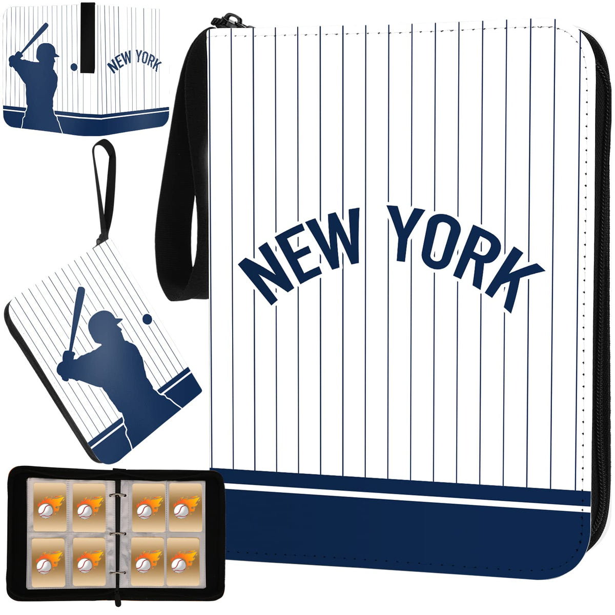 KivolFun baseball card binder 400-pocket cover keeps your collection neatly organized and portable