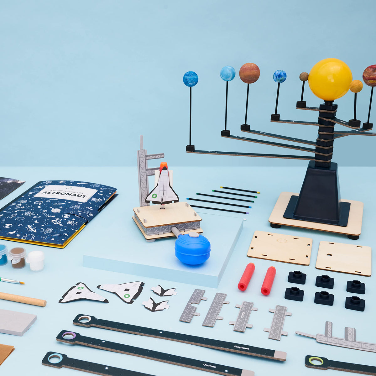 KiwiCo Astronaut Starter Kit spinning solar system in action