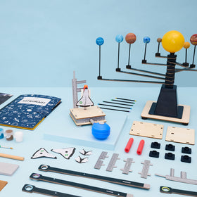 KiwiCo Astronaut Starter Kit spinning solar system in action