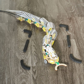 KiwiCo snake robot maze test encourages navigation skills and problem solving.