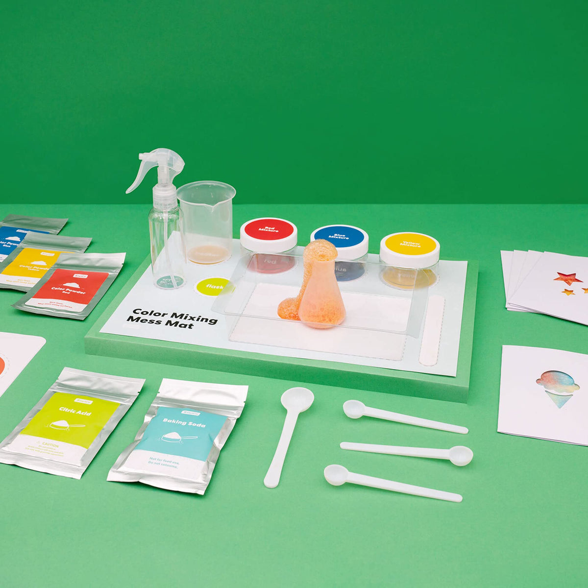 KiwiCo Colorful Chemistry Set enables kitchen science with safe, engaging experiments.
