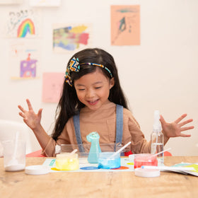 KiwiCo Colorful Chemistry Set invites hands-on making and safe at-home exploration.
