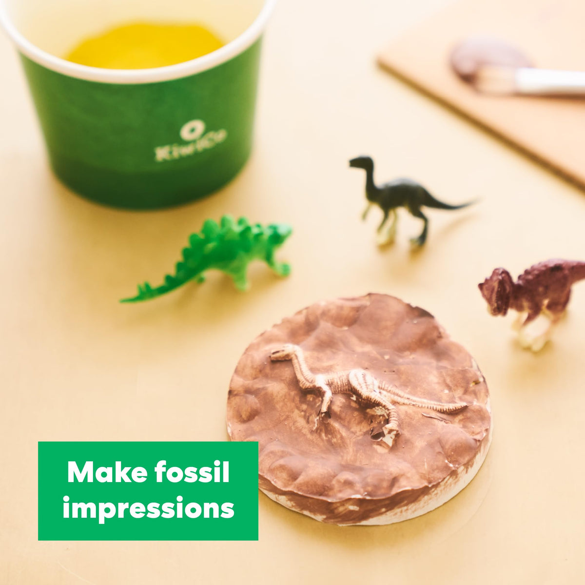 KiwiCo Dinosaur Fossil Dig Kit timescale-poster highlighting geologic history