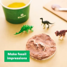 KiwiCo Dinosaur Fossil Dig Kit timescale-poster highlighting geologic history