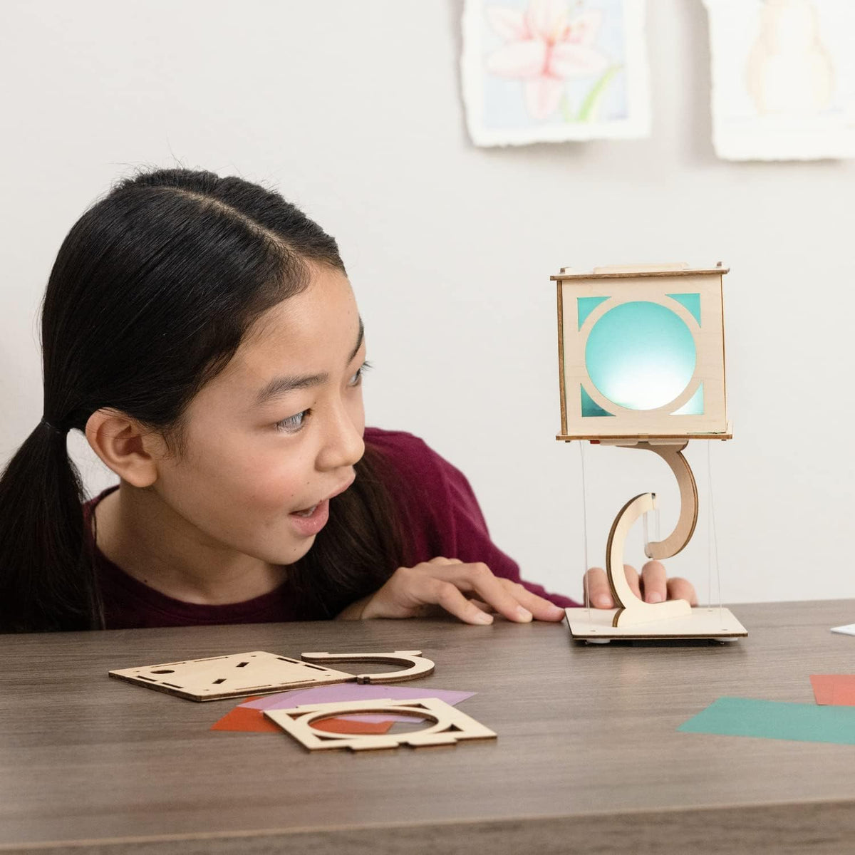 KiwiCo levitating lantern lantern-wiring highlights simple wiring skills for interactive learning.