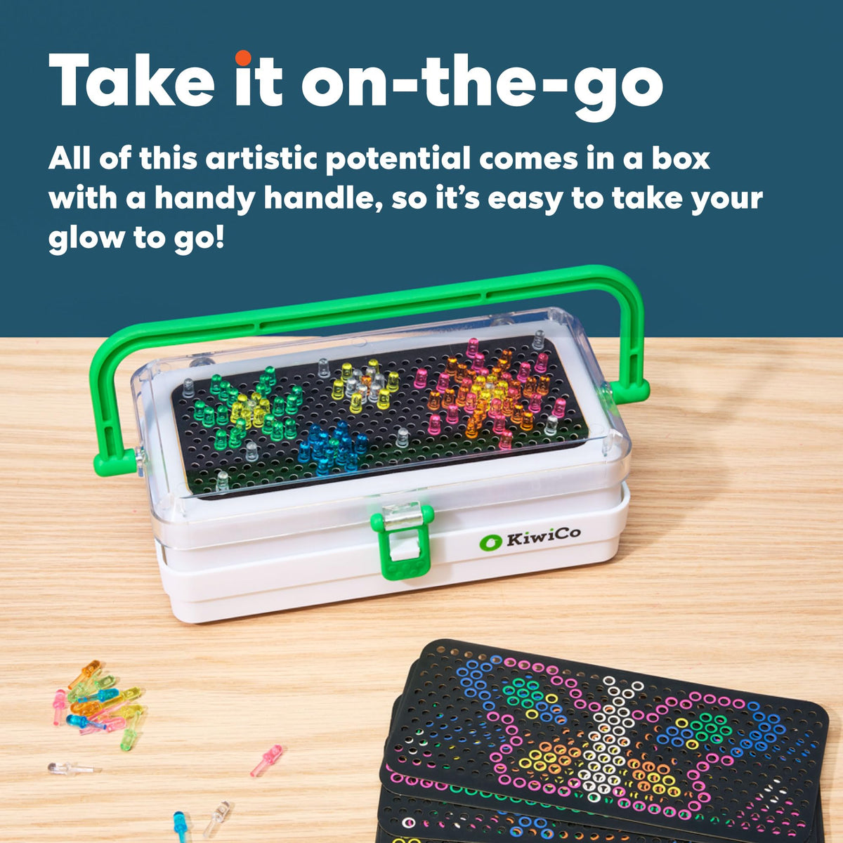 KiwiCo Pixel Art Kit enables custom pictures and signs for personal messages.