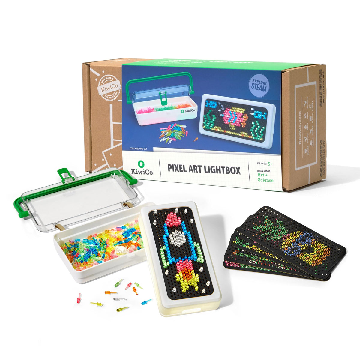 KiwiCo Pixel Art Kit design templates offer endless creativity with reusable patterns.