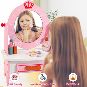Kizfarm safe non-toxic water-based paint on wood vanity