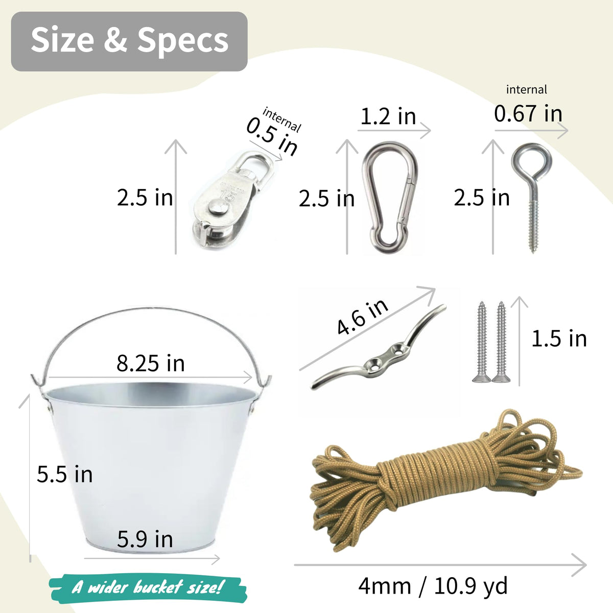 Kizihaus nylon rope with high tensile strength for reliable lifting