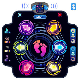KIZJORYA dance mat 6-key layout offers varied moves.