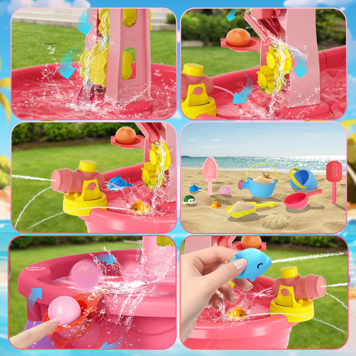 KIZJORYA sensory features spark imaginative water play.