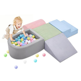KIZLAND climbing blocks assembled for safe indoor play and imaginative exploration.